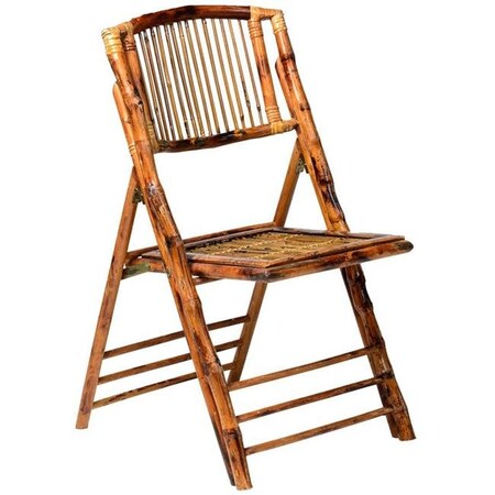 Commerical Seating Products Commerical Seating Products BO-100-SB-WEB1 American Classic Bamboo Folding Chair - 34 x 18.25 x 21.5 in. BO-100-SB-WEB1